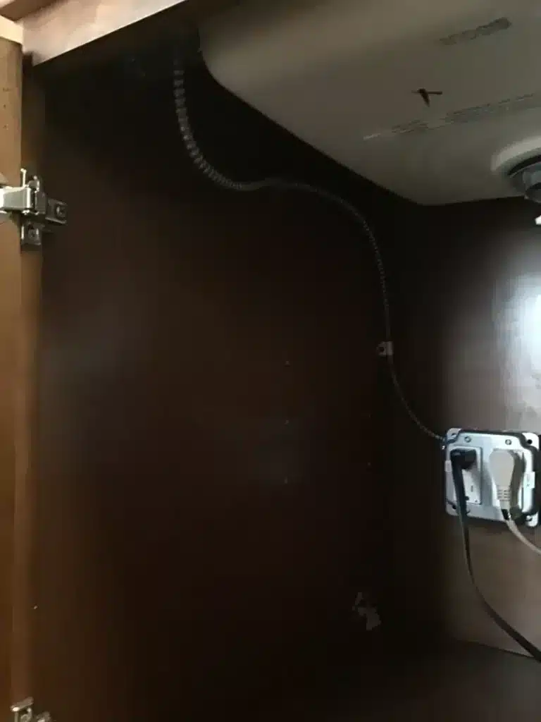 Receptacles under sink
